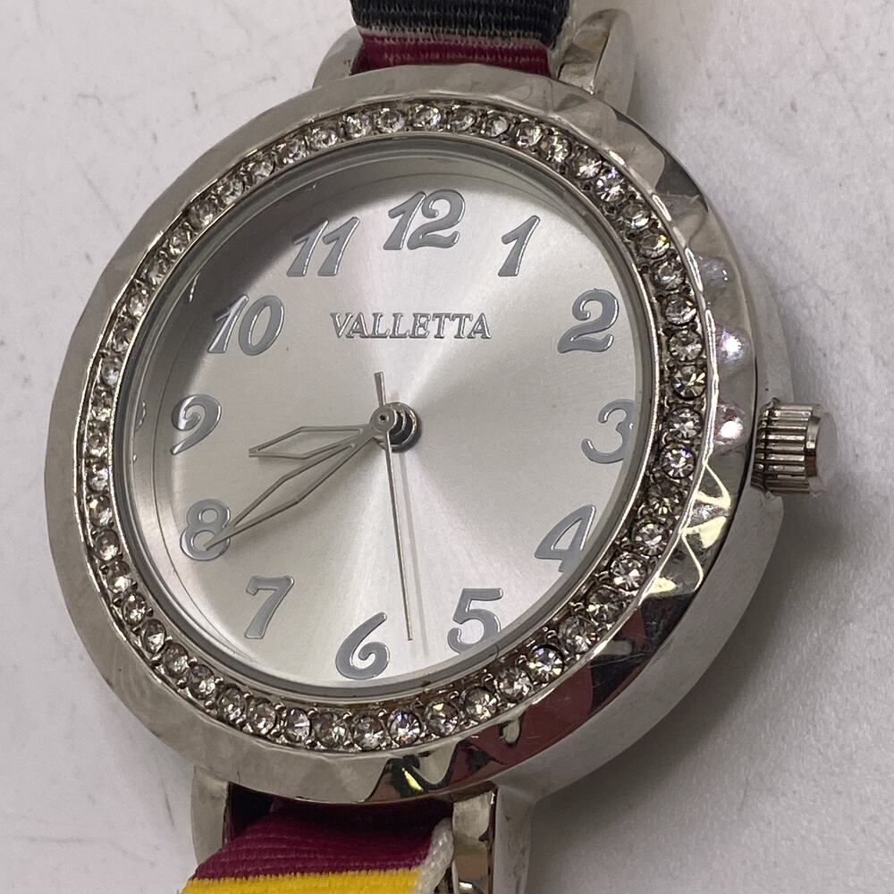 Valleta Womens Colorful Rhinestone Watch New Battery